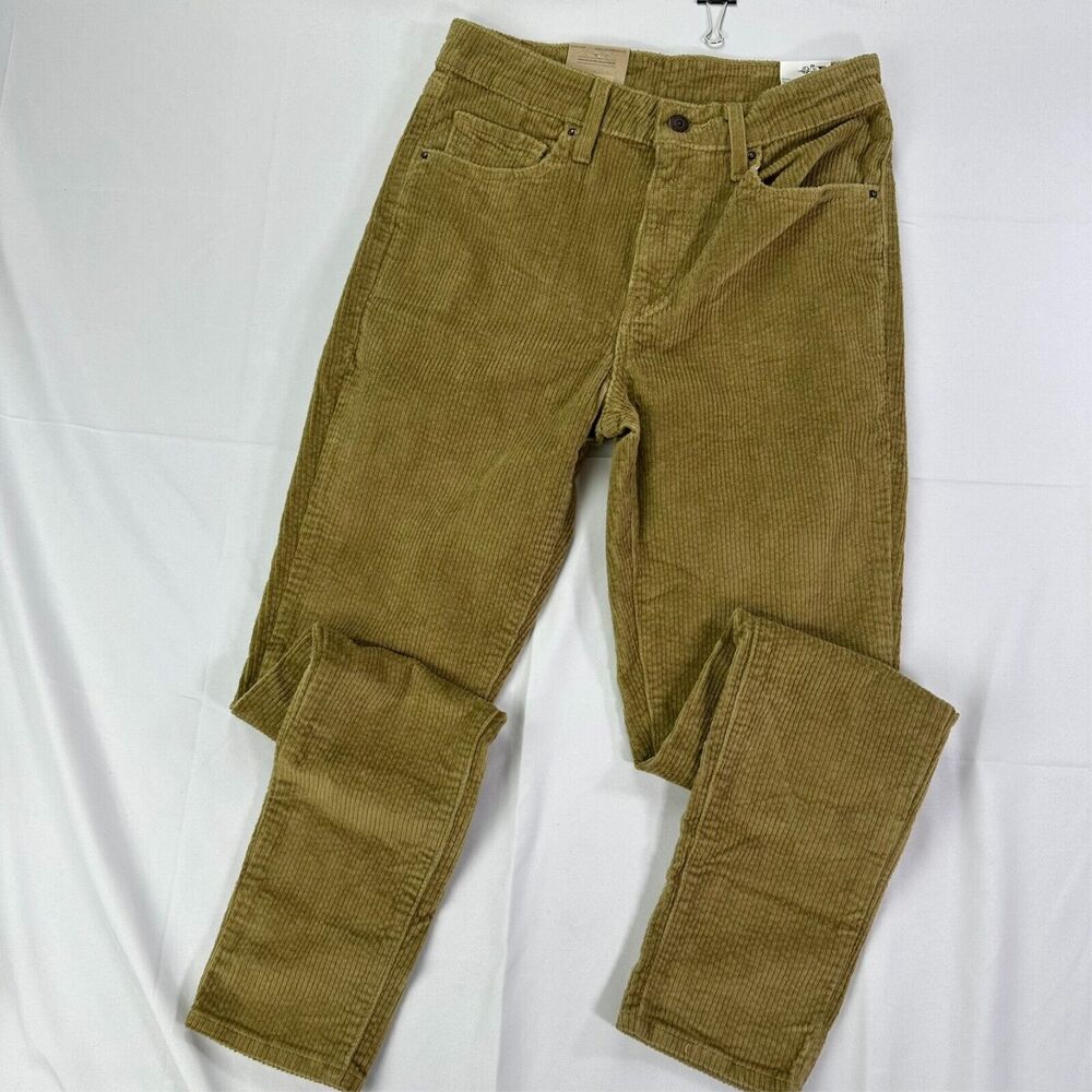 Levi's 721 High Rise Skinny Pants Women's W29 x L30 Brown Mustard Corduroy NWT